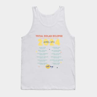 Funny I Got Totally Mooned Solar Eclipse Path 2024 Tank Top